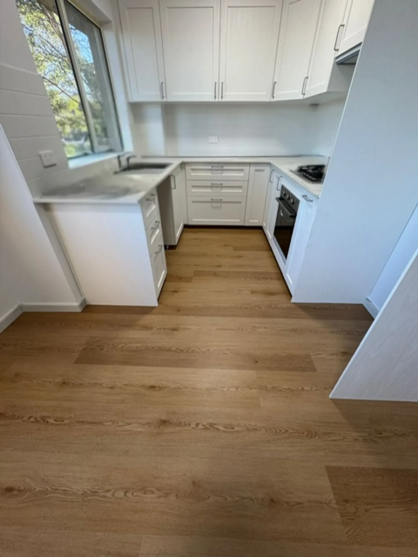 Engineered timber floors installed in an Avalon Beach coastal living room